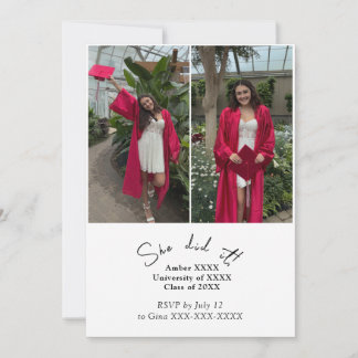 Convite para Festa de formatura Conjunta Dupla