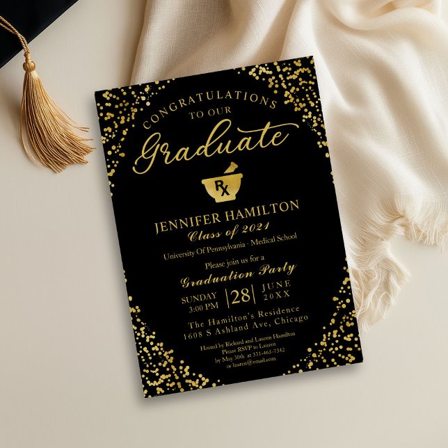 Convite para Festa de Formatura da Faculdade de Fa (Criador carregado)
