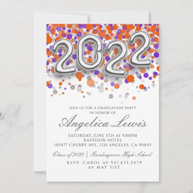 Convite para Festa de Formatura da Turma de 2022 (Frente)