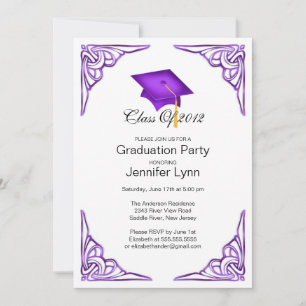 Convite para Festa de formatura de Boné de Formand