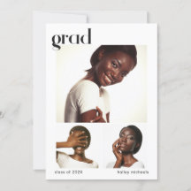 Convite para Festa de formatura de Colagem de Três