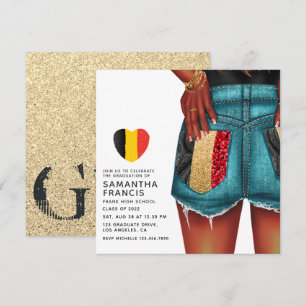 Convite para Festa de formatura de Denim Girl belg