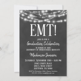 Convite para Festa de formatura de EMT de quadro c