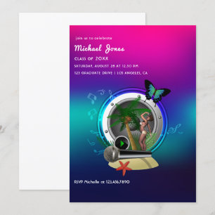 Convite para Festa de formatura de Fest Musical Tr