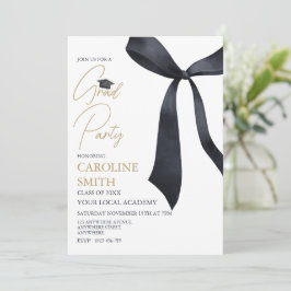 Convite para Festa de formatura de Fita Negra