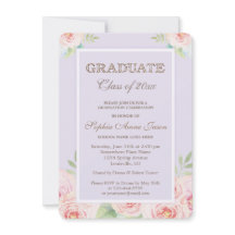 Convite para Festa de formatura de Flores de Aquar