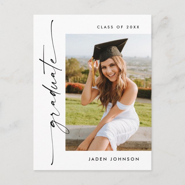 Convite para Festa de formatura de FOTO Moderno (Frente)