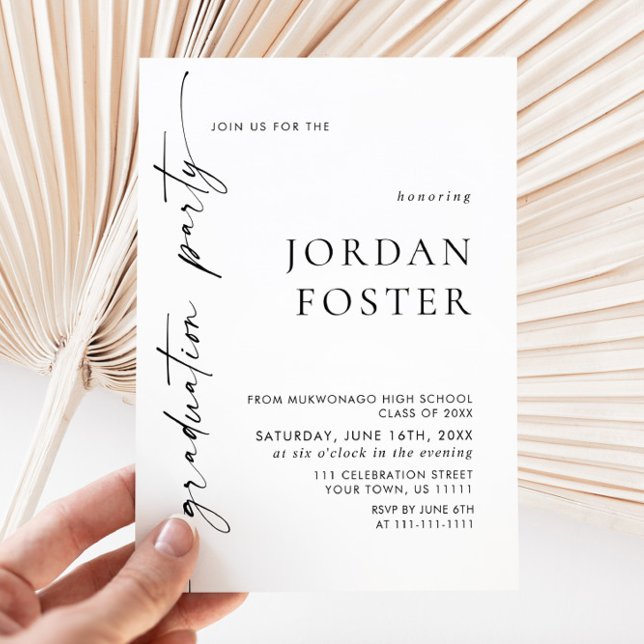 Convite para Festa de formatura de FOTO Moderno 20 (Criador carregado)