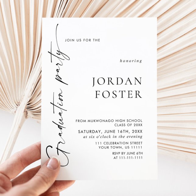 Convite para Festa de formatura de FOTO Moderno 20 (Criador carregado)