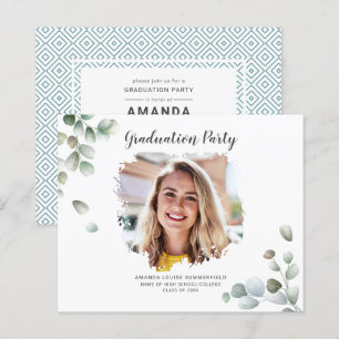 Convite para Festa de formatura de Foto para Forma