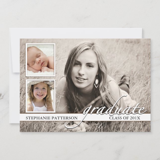 Convite para Festa de formatura de Fotografias da  (Frente)