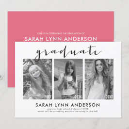 Convite para Festa de formatura de Fotografias da 