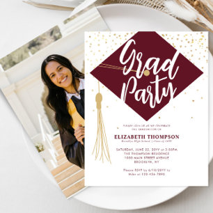 Convite para Festa de formatura de Fotografias Dou