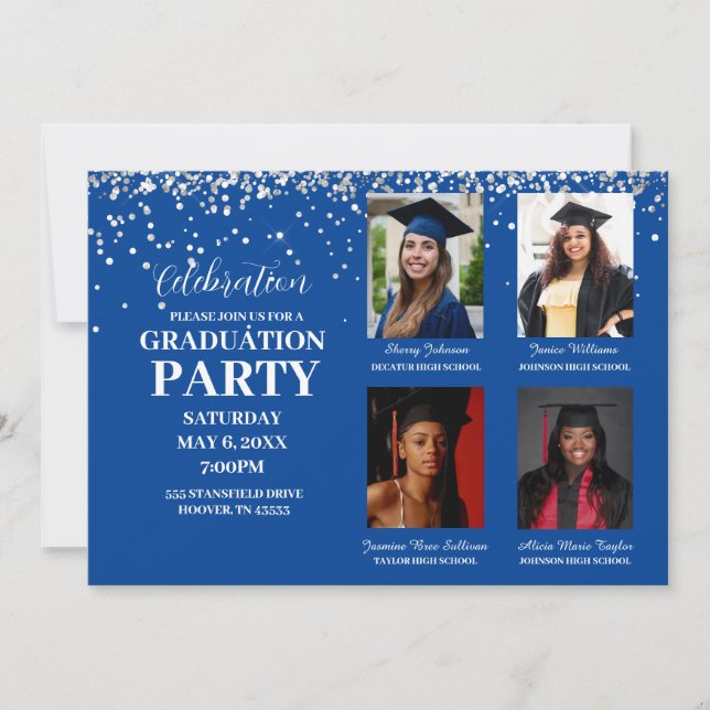 Convite para Festa de formatura de Fotografias Múl (Frente)