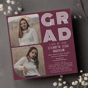Convite para Festa de formatura de Fotografias Ret