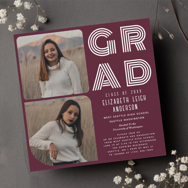 Convite para Festa de formatura de Fotografias Ret (Criador carregado)