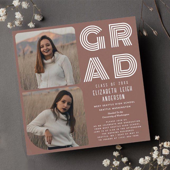 Convite para Festa de formatura de Fotografias Ret (Criador carregado)