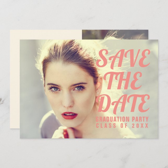 Convite para Festa de formatura de fotos. Salve A  (Frente/Verso)