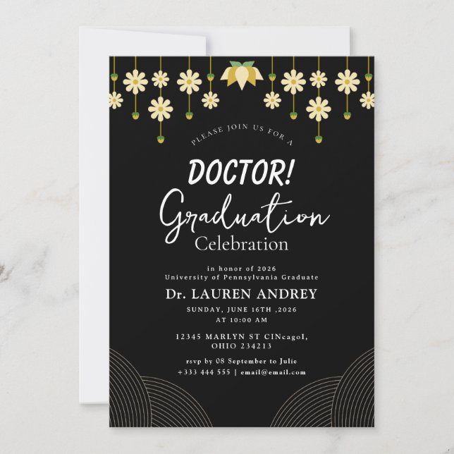 Convite para Festa de Formatura de Médico (Frente)