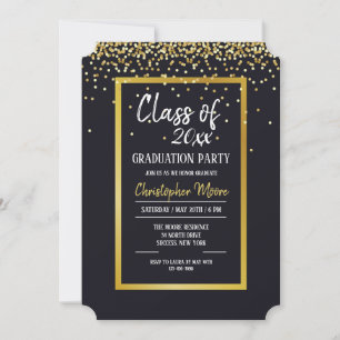 Convite para Festa de formatura de Pó Dourada
