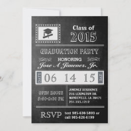 Convite para Festa de formatura de quadro de chant