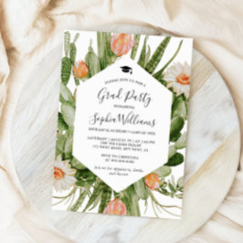 Convite para Festa de formatura de Quadros de Flor