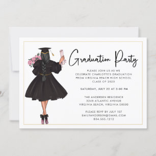 Convite para Festa de formatura de Script Casual M