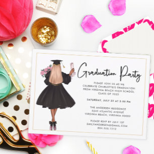 Convite para Festa de formatura de Script Casual M