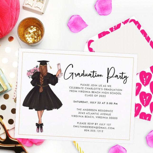 Convite para Festa de formatura de Script Casual M (Criador carregado)