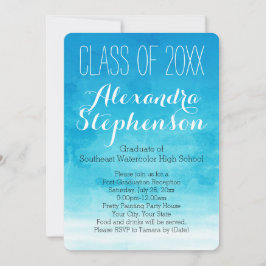 Convite para Festa de formatura de Turquesa Waterc
