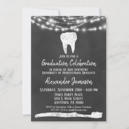 Convite para Festa de formatura dentária de quadro