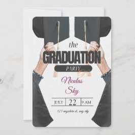 Convite para festa de formatura - Design de Na mod