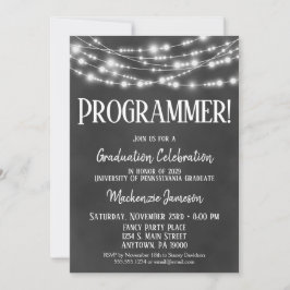 Convite para Festa de formatura do Programador de 
