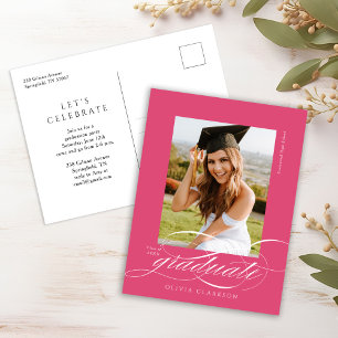 Convite para Festa de formatura Elegante de Script