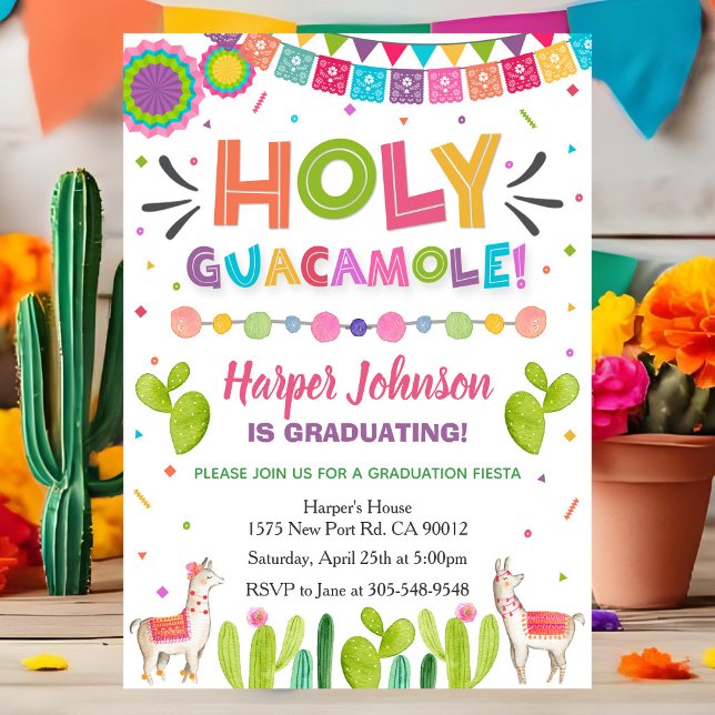 Convite para Festa de Formatura Holy Guacamole (Criador carregado)