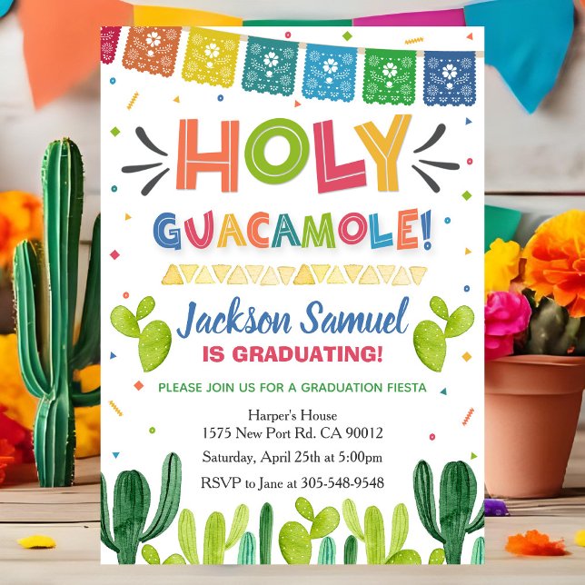 Convite para Festa de Formatura Holy Guacamole (Criador carregado)