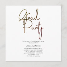 Convite para Festa de Formatura | Laga Font Preto 