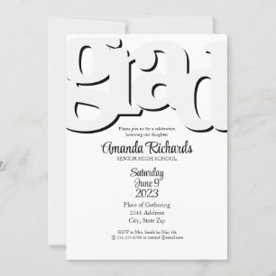 Convite para Festa de formatura Oculta DIVERTIDA