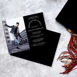 Convite para Festa de formatura Preta de Foto Orça