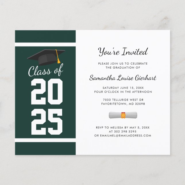 Convite para Festa de Formatura Verde 2026 (Frente)
