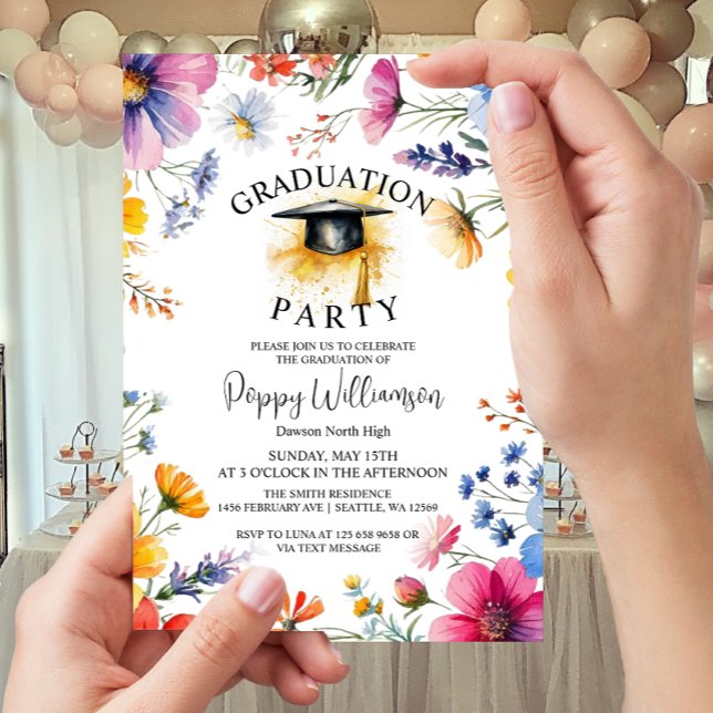 Convite para Festa de formatura WildFlower (Criador carregado)
