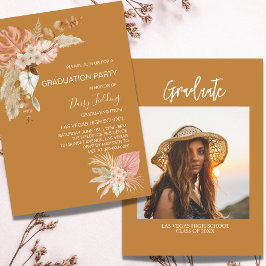 Convite para Festa de Foto para Formatação de Boho