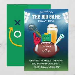 Convite para Festa de Futebol do Grande Jogo