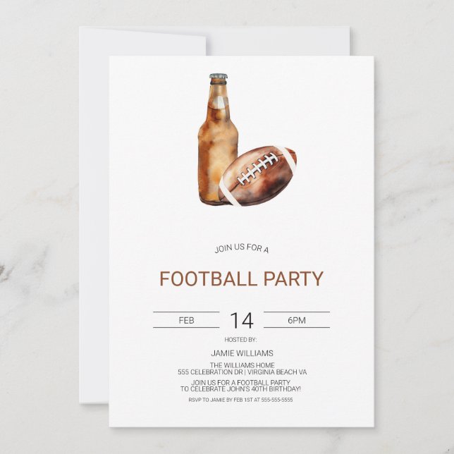 Convite para Festa de Futebol, O Grande Convite pa (Frente)