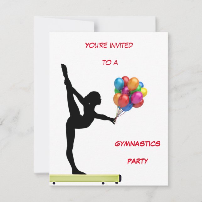 Convite para Festa de Ginástica (Frente)