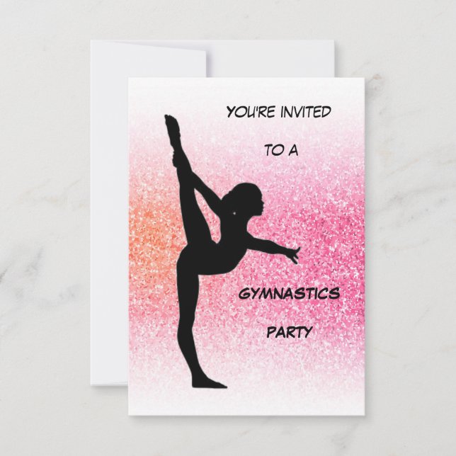 Convite para Festa de Ginástica (Frente)