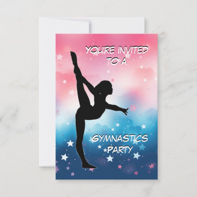 Convite para Festa de Ginástica (Frente)