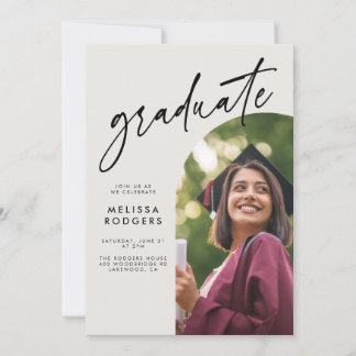 Convite para Festa de Graduação em Arco Moderno