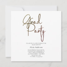 Convite para Festa de Graduação | Laga Font Preto 