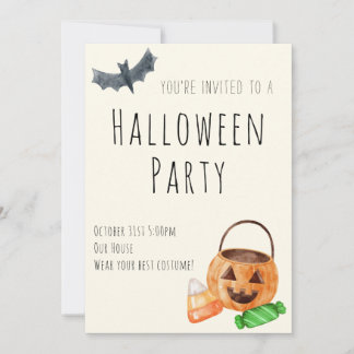 Convite para Festa de Halloween 